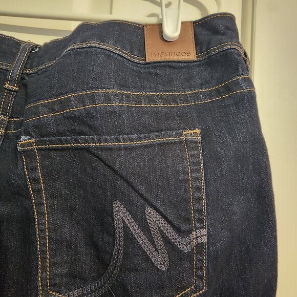 Maurices Womens Bootcut Jeans Dark Wash - 18W Short - Picture 4 of 5